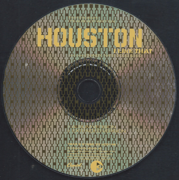 Houston (2) Featuring Chingy, Nate Dogg & I-20 : I Like That (CD, Single, Copy Prot.)