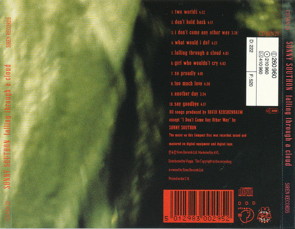 Sonny Southon : Falling Through A Cloud (CD, Album)