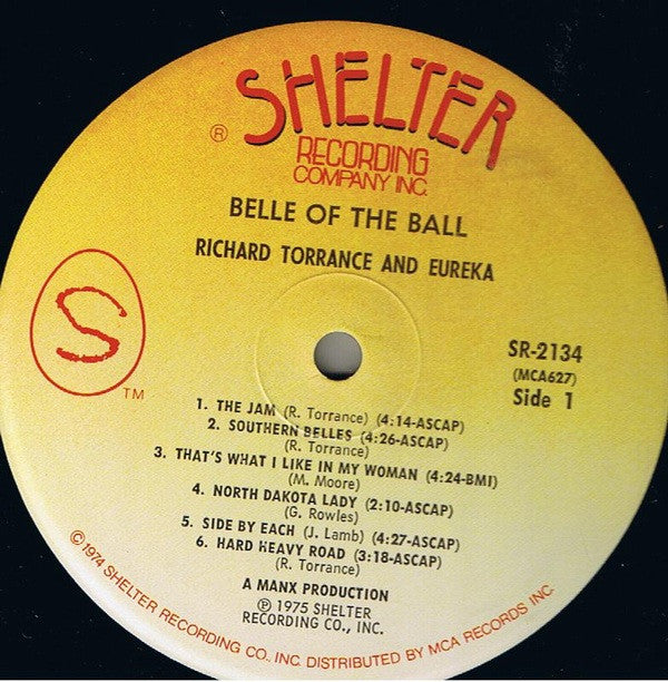 Richard Torrance And Eureka (5) : Belle Of The Ball (LP, Album, Pin)