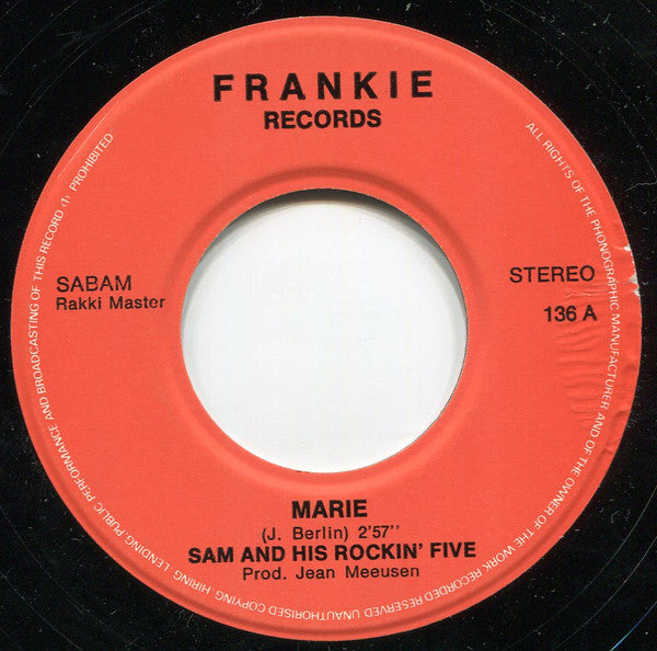 Sam & His Rocking Five : Marie (7")