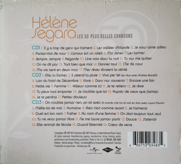 Hélène Ségara : Les 50 Plus Belles Chansons (3xCD, Comp)