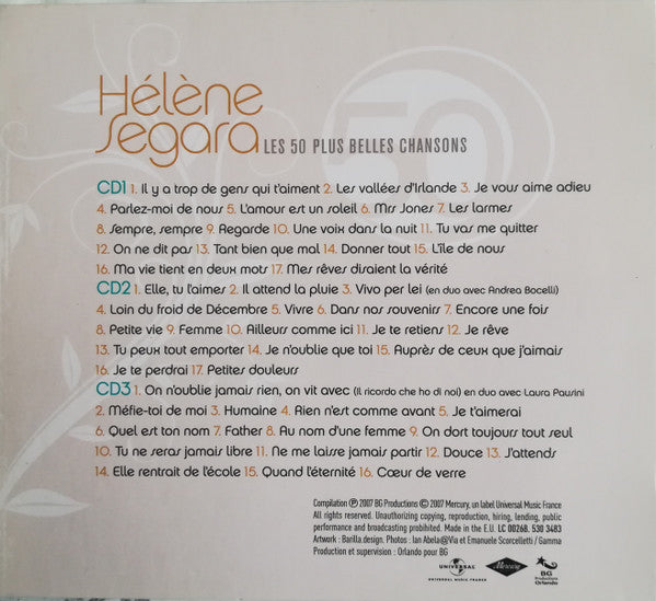Hélène Ségara : Les 50 Plus Belles Chansons (3xCD, Comp)