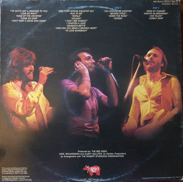 Bee Gees : Here At Last... Bee Gees ...Live (2xLP, Album)