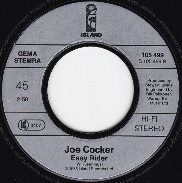 Joe Cocker : Threw It Away (7", Single)