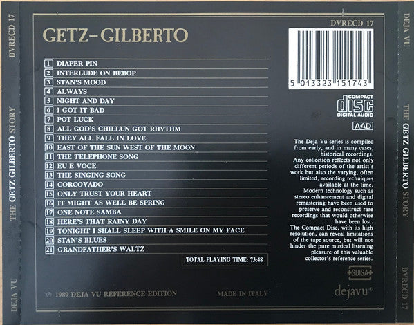 Getz* - Gilberto* : The Getz-Gilberto Story (CD, Album, Comp)