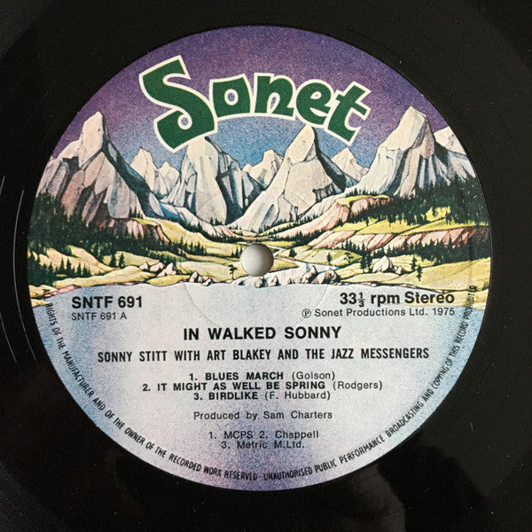 Sonny Stitt With Art Blakey & The Jazz Messengers : In Walked Sonny (LP, Album)