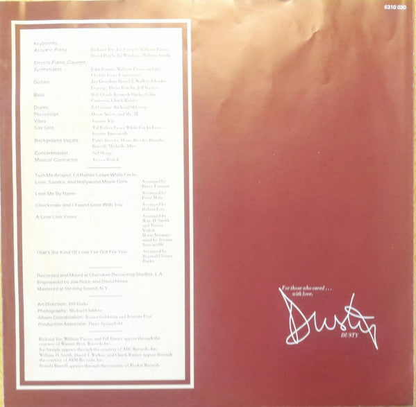 Dusty Springfield : It Begins Again... (LP, Album)