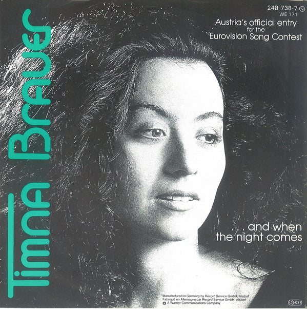 Timna Brauer : Die Zeit Ist Einsam (7", Single)