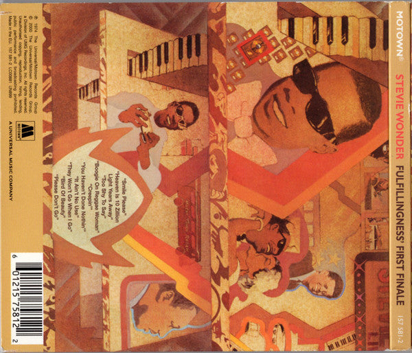 Stevie Wonder : Fulfillingness' First Finale (CD, Album, RE, RM, Dig)