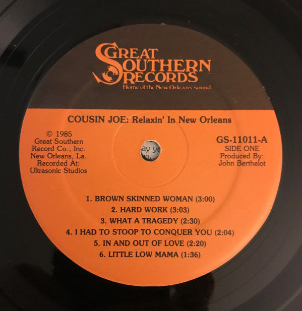Cousin Joe : Relaxin' In New Orleans (LP)