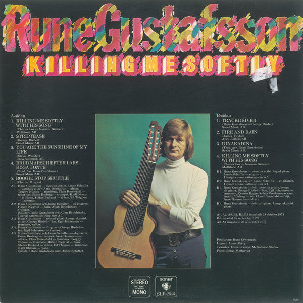 Rune Gustafsson : Killing Me Softly (LP, Album)