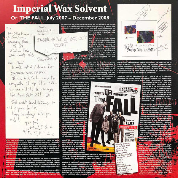 The Fall : Imperial Wax Solvent (Ltd, RM, Gre + LP, Album, RE + LP)