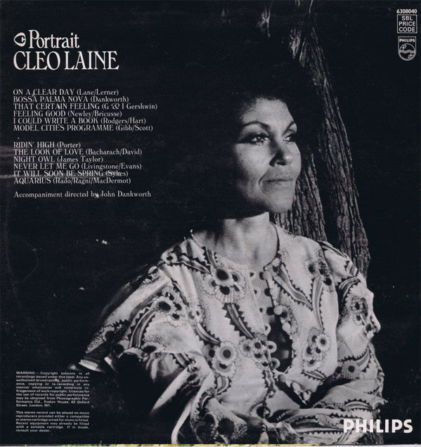Cleo Laine : Portrait (LP, Album, Bla)