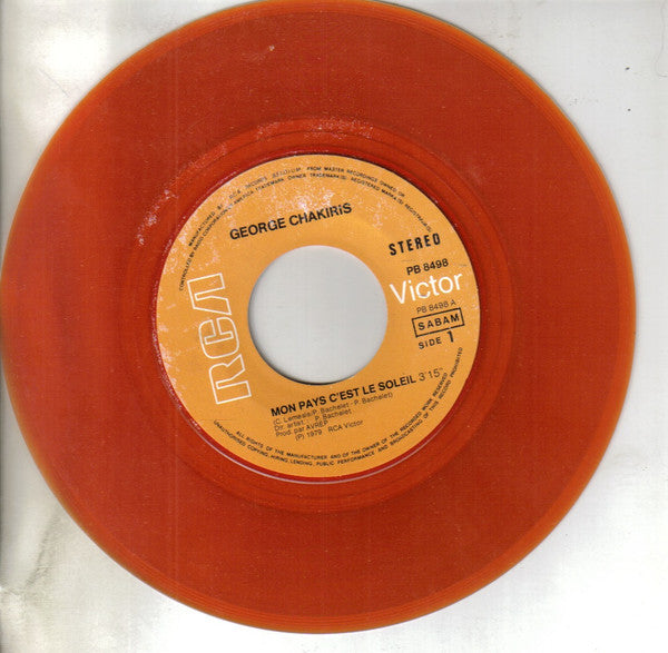 George Chakiris : Mon Pays C'Est Le Soleil / In No Heart's Land (7", Ora)