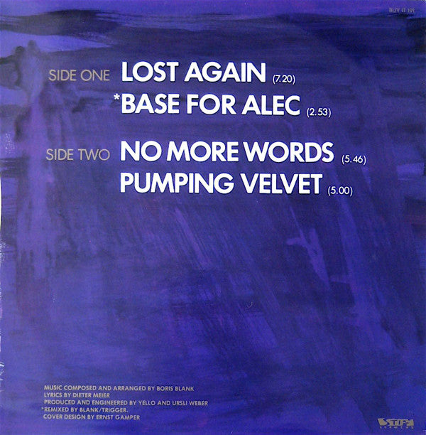 Yello : Lost Again (12", Single)