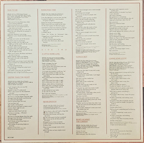 Olivia Newton-John : Totally Hot (LP, Album)