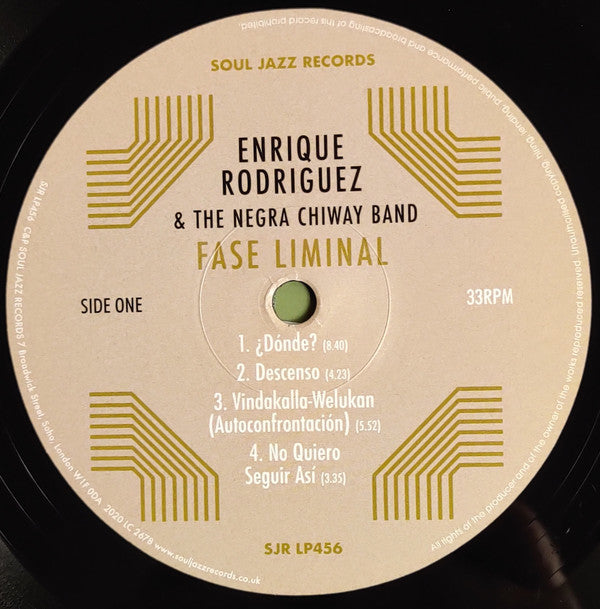 Enrique Rodríguez (5) & The Negra Chiway Band : Fase Liminal (LP, Ltd)