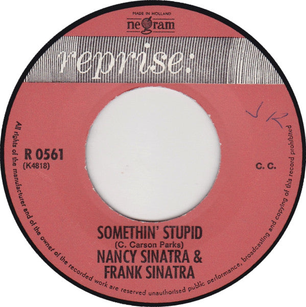Nancy* & Frank Sinatra : Somethin' Stupid / I Will Wait For You (7")
