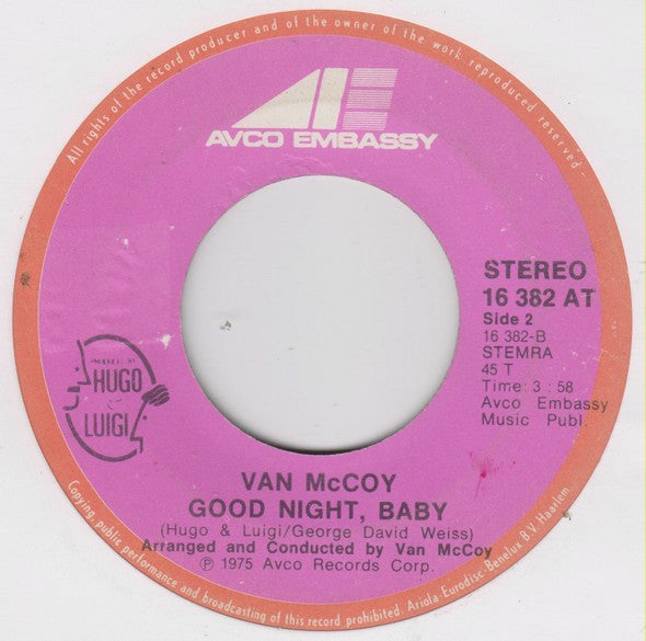 Van McCoy : Change With The Times (7", Single)