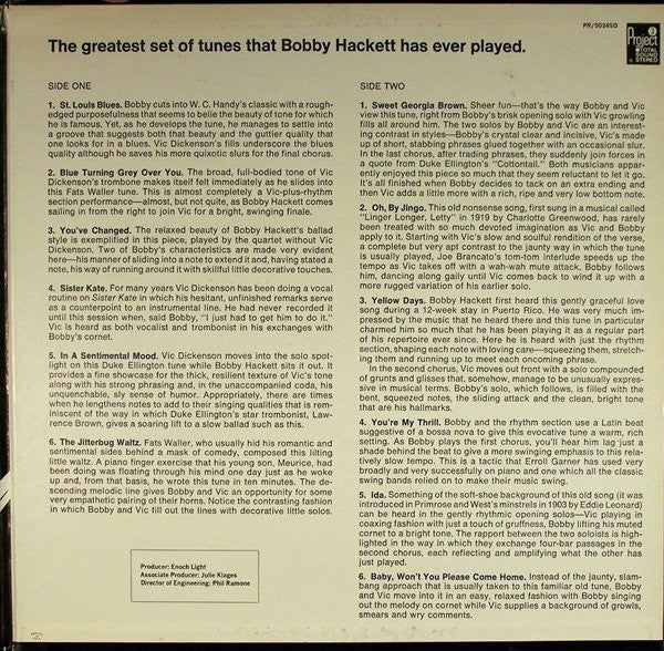 The Bobby Hackett Quartet Plus Vic Dickenson : This Is My Bag (LP)