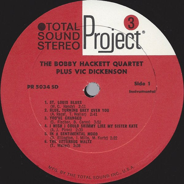 The Bobby Hackett Quartet Plus Vic Dickenson : This Is My Bag (LP)