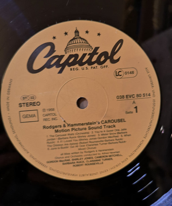 Rodgers & Hammerstein : Carousel (LP, Album, RE)
