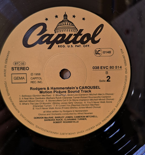 Rodgers & Hammerstein : Carousel (LP, Album, RE)