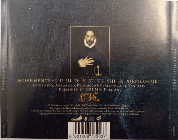 Vangelis : El Greco (CD, Album)