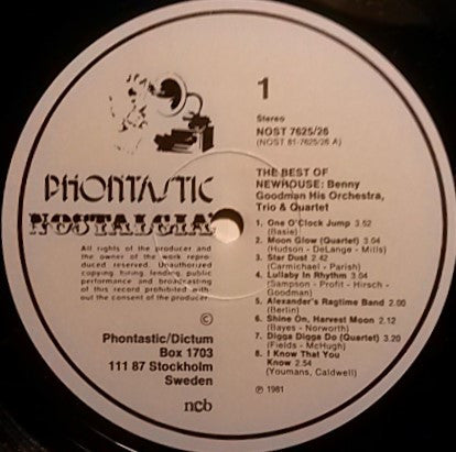 Benny Goodman : The Best Of Newhouse - Jerry Newhouse Presents Benny Goodman,His Orchestra, Trio & Quartet 1938-39 (2xLP, Album, Comp)