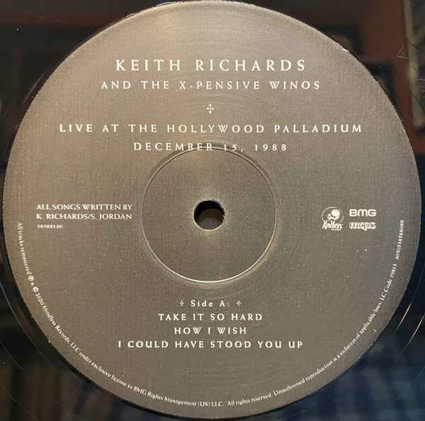 Keith Richards And The X-Pensive Winos : Live At The Hollywood Palladium December 15, 1988 (2xLP, RE, RM)