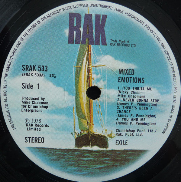 Exile (7) : Mixed Emotions (LP, Album)
