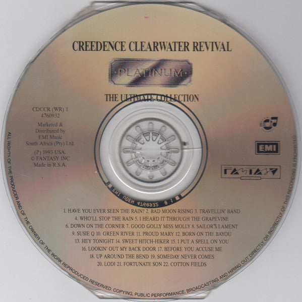 Creedence Clearwater Revival : Platinum - The Ultimate Collection (CD, Comp)
