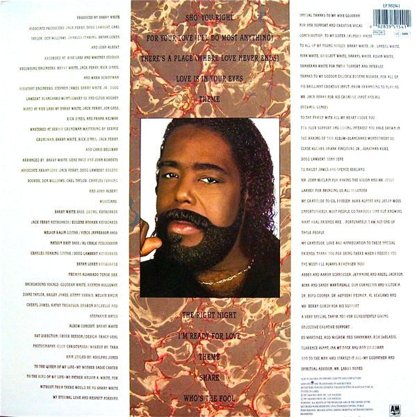 Barry White : The Right Night & Barry White (LP, Album)