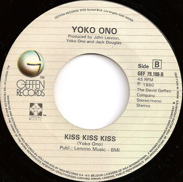 John Lennon : (Just Like) Starting Over (7", Single, Mono)