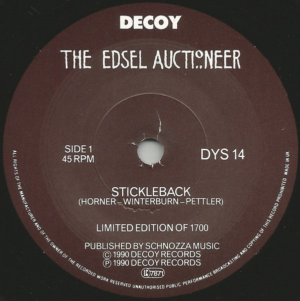 The Edsel Auctioneer : Stickleback (7", Single, Ltd)
