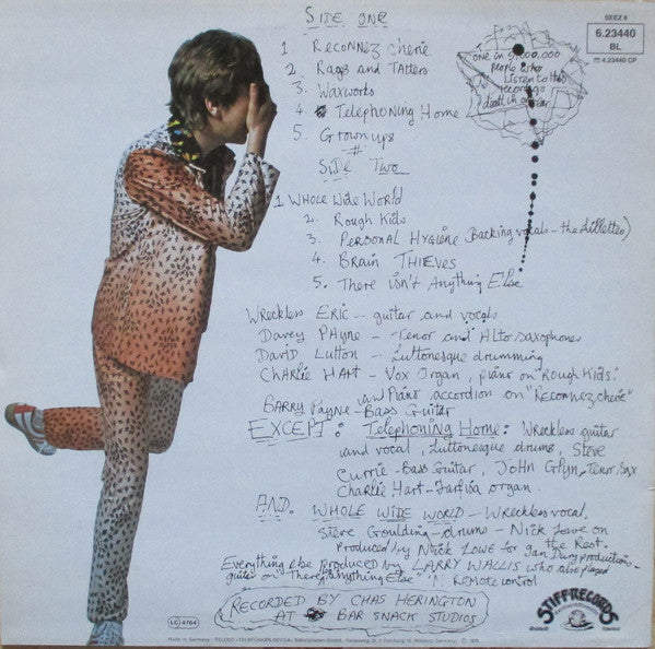 Wreckless Eric : Wreckless Eric (LP, Album, Gre)