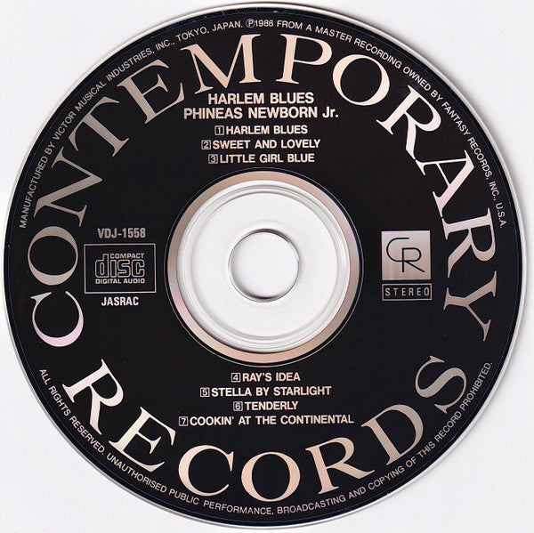 Phineas Newborn Jr. : Harlem Blues (CD, Album, RE, RM)