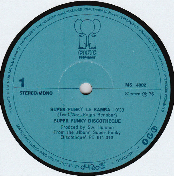 Super Funky Discotheque : Super Funky La Bamba (12")