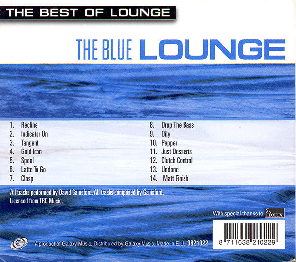 David Gainsford (2) : The Best Of Lounge: The Blue Lounge (CD, Album)