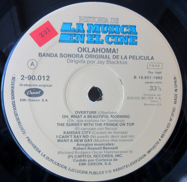 Rodgers & Hammerstein : Rodgers And Hammerstein's Oklahoma! (LP, Album)