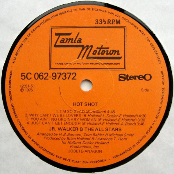 Junior Walker & The All Stars : Hot Shot (LP, Album)