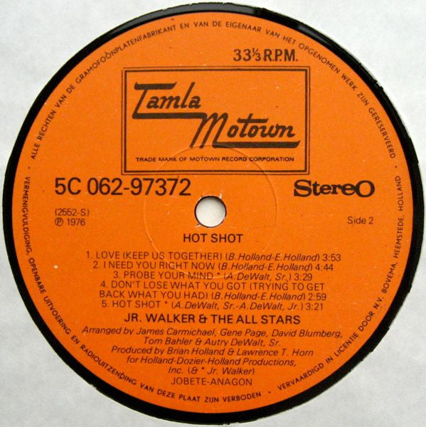 Junior Walker & The All Stars : Hot Shot (LP, Album)