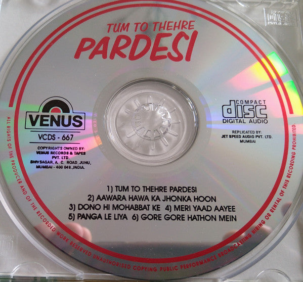 Altaf Raja, Mohd. Shafi Niazi Qawwal : Tum To Thehre Pardesi (CD, Album)