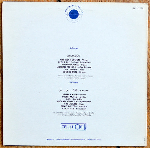 Material, Whitney Houston Featuring Archie Shepp : Memories (12", Maxi)
