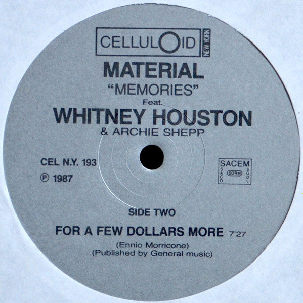 Material, Whitney Houston Featuring Archie Shepp : Memories (12", Maxi)