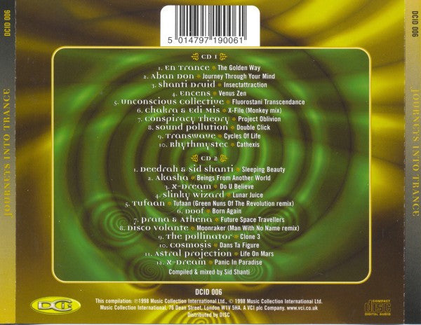 Sid Shanti : Journeys Into Trance - Classic Soundscapes 1995-1997 (2xCD, Comp, Mixed)