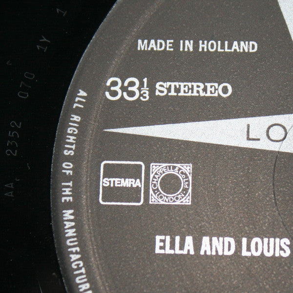 Ella Fitzgerald - Louis Armstrong : Ella And Louis (LP, Album, RE)