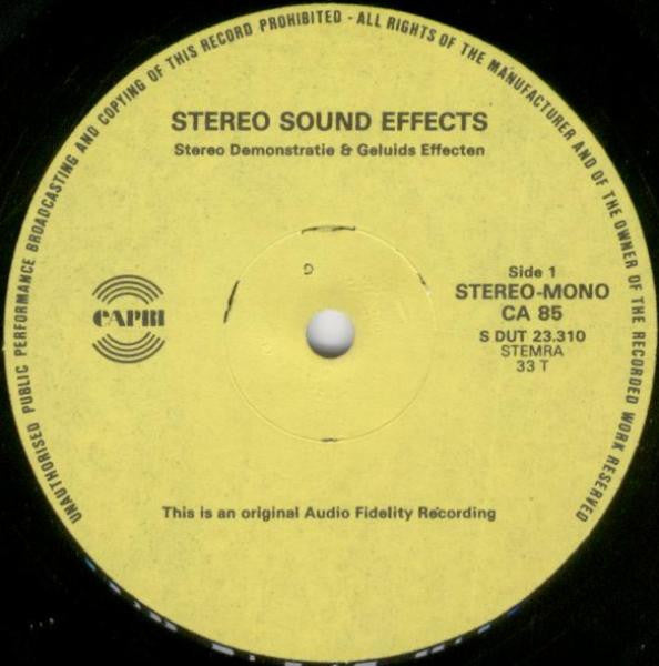 No Artist : Stereo Test Sound Effects / Stereo Demonstratie & Geluids Effecten (LP)
