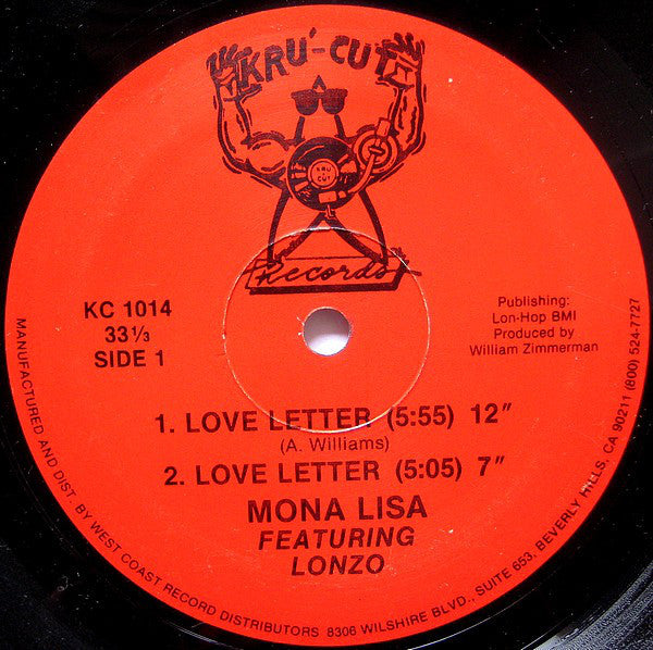 Mona Lisa Young Featuring Lonzo : Love Letter (12")