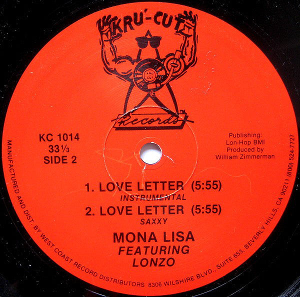 Mona Lisa Young Featuring Lonzo : Love Letter (12")